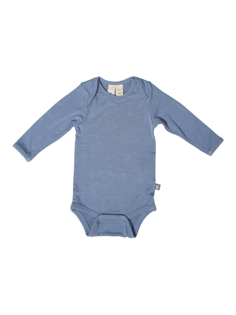 Kyte Baby Long Sleeve Bodysuit, Slate Blue, 3-6M